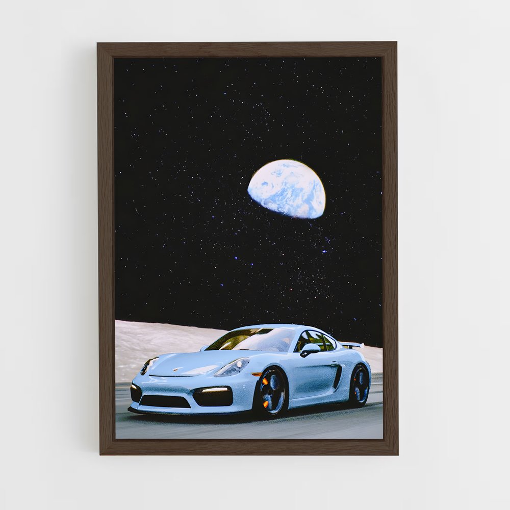 Poster Lune de Cayman – affiche Porsche (vue 5)